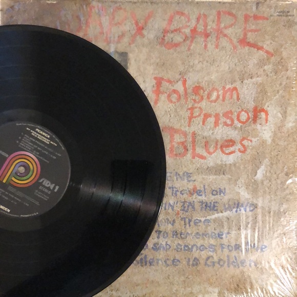 Bobby Bare Folsom Prison Blues Vinyl Lp '77 - Picture 1 of 8